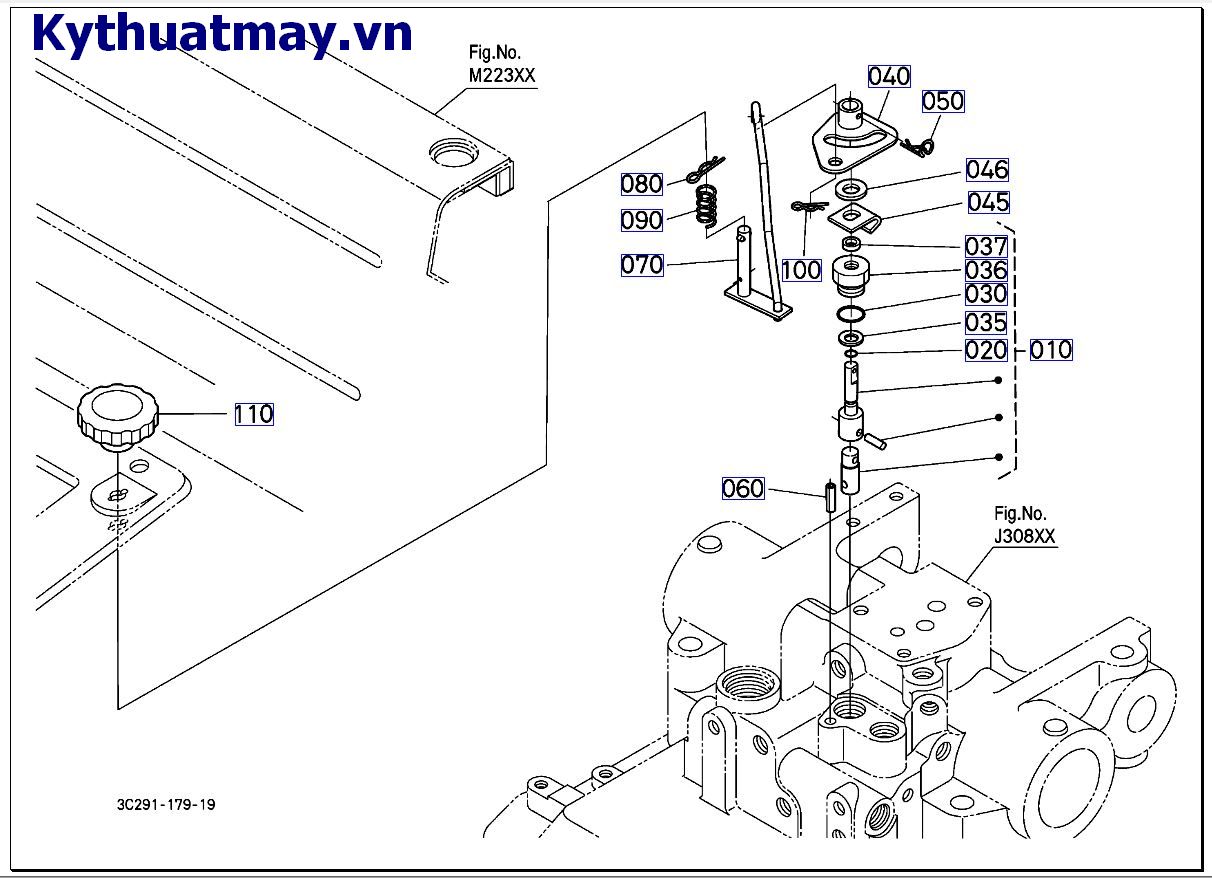 Bộ điều chỉnh cần nâng hạ ( cũ) 50001 đến 89999